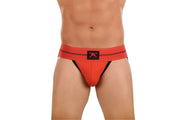 SKULL & BONES Jock RIB Performance Jockstrap Double Layer Contour Pouch Red 18