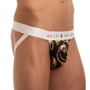 SKULL & BONES Jockstrap Happy Smiley Face Dripping Jock 22