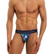 SKULL & BONES Night Bloom Jock With 2-Layer Contoured Pouch Floral Jockstrap 20