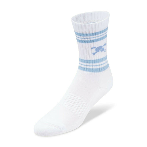 SKULL & BONES Socks Mid-Lenght White & Blue Stripe One Size Sock