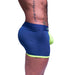 SKULL & BONES Sport Mesh Boxer Trunk Double Fabric Layer Gusset Neon Navy 12