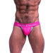 SKULL & BONES Sport Mesh Thongs Flat-Lock Stitching Throughout Neon Pink Thong 7