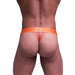 SKULL & BONES Thong Lace Luxurious Cotton Sheer Thongs Burnout Orange 4
