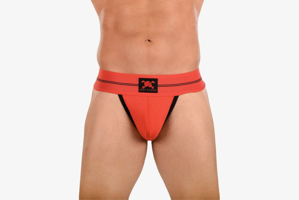 SKULL & BONES Thong RIB Performance Thongs Double Layer Contour Pouch Red  15 —