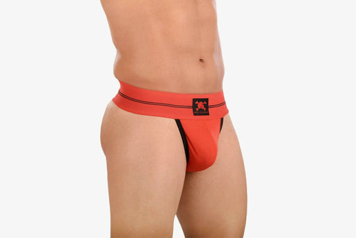 SKULL & BONES Thong RIB Performance Thongs Double Layer Contour Pouch Red 16