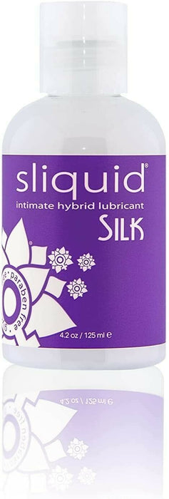 Sliquid Silk Hybrid Lubricants Creamy Last Longer Lube 4.2oz B18