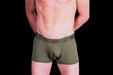 Small Gregg Homme Boxer Target Trunk Silky Underwear Khaky 110355 32