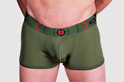 Small Gregg Homme Boxer Target Trunk Silky Underwear Khaky 110355 32