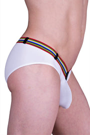 Small Gregg Homme Brief Lover-Boy C-Ring Slip White 122103 168