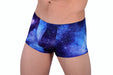 SMU Abstract mini Boxer Brief sporty cut Blue mix  P01705 H41