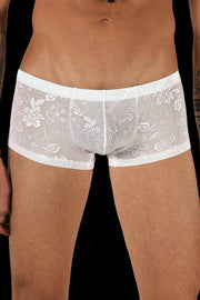 SMU Aristocrat Lace Sheer Mini boxer White 100705 H52