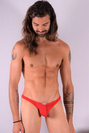 SMU Briefs Colorama Mini Brazilian Sheer Bikini Red 120603 8