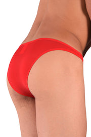 SMU Briefs Colorama Mini Brazilian Sheer Bikini Red 120603 8
