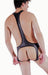 SMU fashion WETLOOK Body suit sensual singlet Underwear BLACK  SMU100 16C
