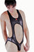 SMU fashion WETLOOK Body suit sensual singlet Underwear BLACK  SMU100 16C