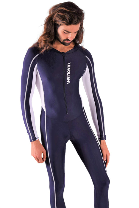 SMU Full Body Competition Swimwear Diving Wetsuit  Singlet One Piece Navy 1