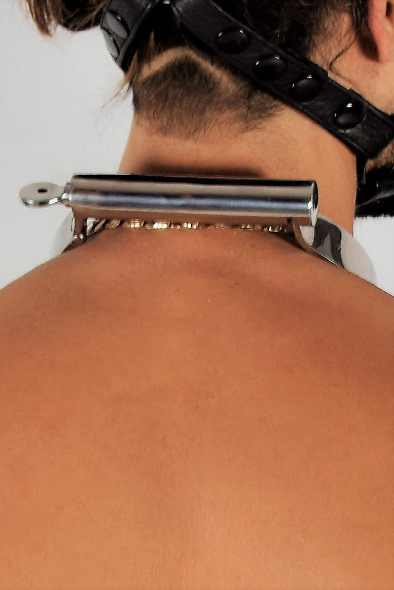 SMU High grade Shiny Stainless Rigid steel Collar  1