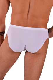 SMU ICE Brief Sexy Stretchy Silky Second Skin Total C-through Wet White Briefs