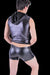 SMU Leather look Devil's Sleeveless Hoodie and Boxer k4450