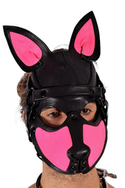SMU Leather Mascarade halloween Mask Pink 20