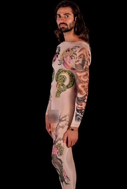 SMU Men NYLON OPEN CROTCH JUMPSUIT