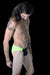 SMU Rave Peekaboo Removable Leather Pouch Brief Neon lime H1