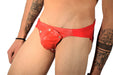 SMU Rave Peekaboo Removable Leather Pouch Brief Red 32