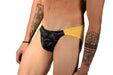 SMU Rave Peekaboo Removable Leather Pouch Brief Yellow 33