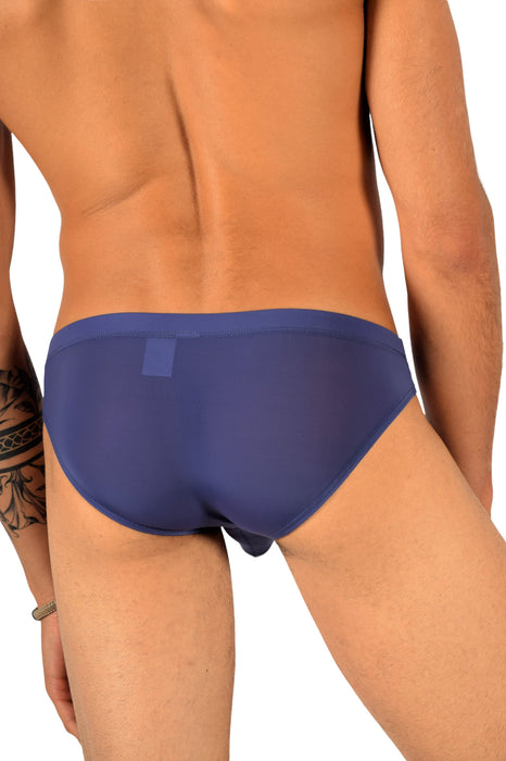 SMU Sexy Men Underwear Colors Mini Briefs Sheer Purple Brief 60003 12