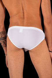 SMU  Sexy Men Underwear Colors Mini Sheer Brief White 60003 15