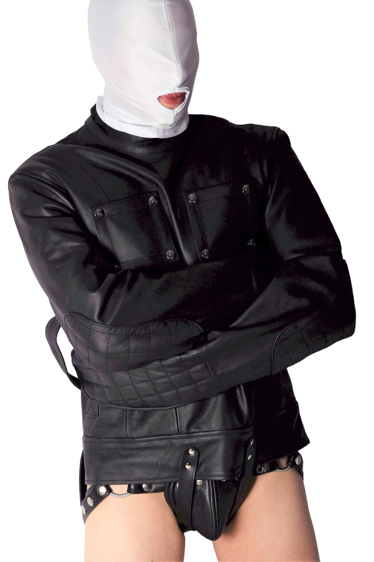 black straight jacket costume
