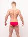 SUKREW Apex Brief Low-Rise Front With Rounded Cupping Pouch Red Raspberry 48