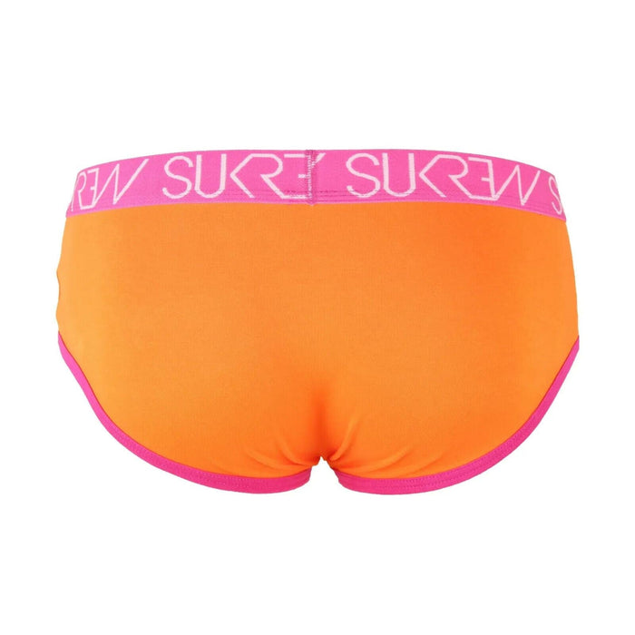 SUKREW Apex Low-Rise Brief Unlined Stretchy Rounded Pouch Sunrise Orange 21