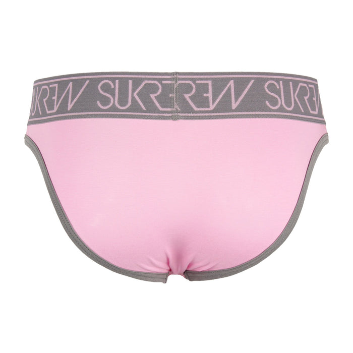 SUKREW Classic Brief Large Rounded Cupping Pouch Cotton Brief Candy Pink