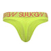 SUKREW Classic Cotton Thong With Large Contoured Pouch Green Lime 17