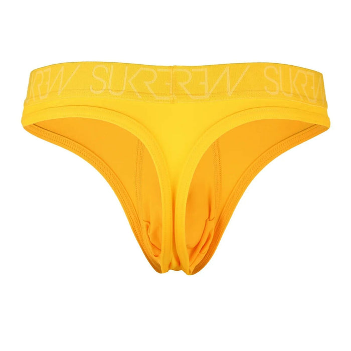 SUKREW Classic Thong Extra Stretch Contoured Pouch Yellow Thongs 33