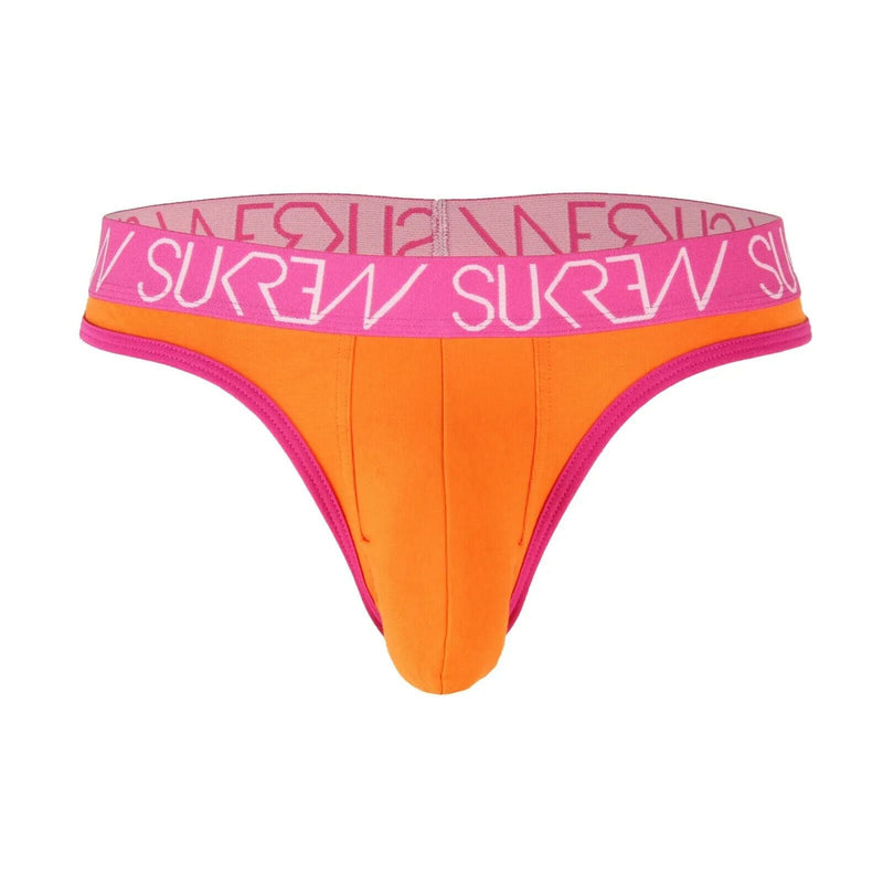 SUKREW Classic Thong Soft Cotton Jacquard Unlined Thongs Sunrise Orange 8