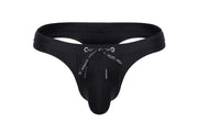 SUKREW Low - Rise Swim Thong Torrent Round Contour Pouch Lemon Jet Black 331