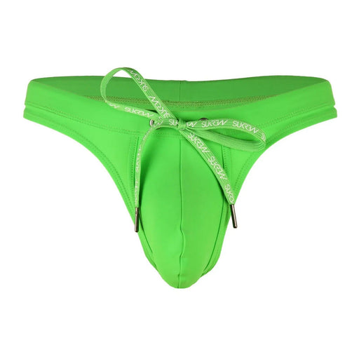 SUKREW Sexy Swim-Thong TORRENT Rounded Contour Pouch Flexible Swimwear Lime 35