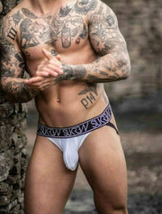 Sukrew M Sukrew Jock Windsor Jockstrap Luxury Soft Cotton Undies White 7