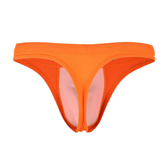 SUKREW Swim Thongs TORRENT Rounded Contour Pouch Flexible Swimwear Tangerine 36