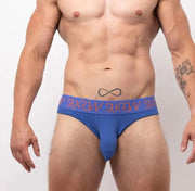 SUKREW V-Briefs Open Back With Two Lifting Straps Jockstrap Combo Royal Blue 41