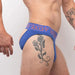 SUKREW V-Briefs Open Back With Two Lifting Straps Jockstrap Combo Royal Blue 41