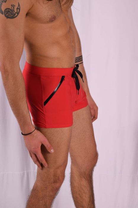 Swim-Short Gregg Homme Swimwear Exotic Swim-Trunk Red 161205 216