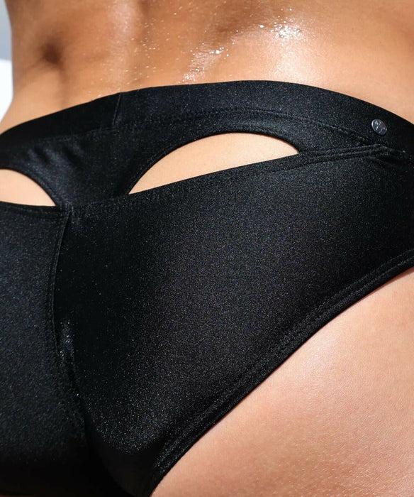 Swimwear RUFSKIN ORLANDO Swim Briefs Inner T-Back Contoured Pouch Onyx Finish 31