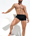 Swimwear RUFSKIN YAGO Swim-Trunk Square Cut Stretch Nylon Faux-Fly Onyx 44