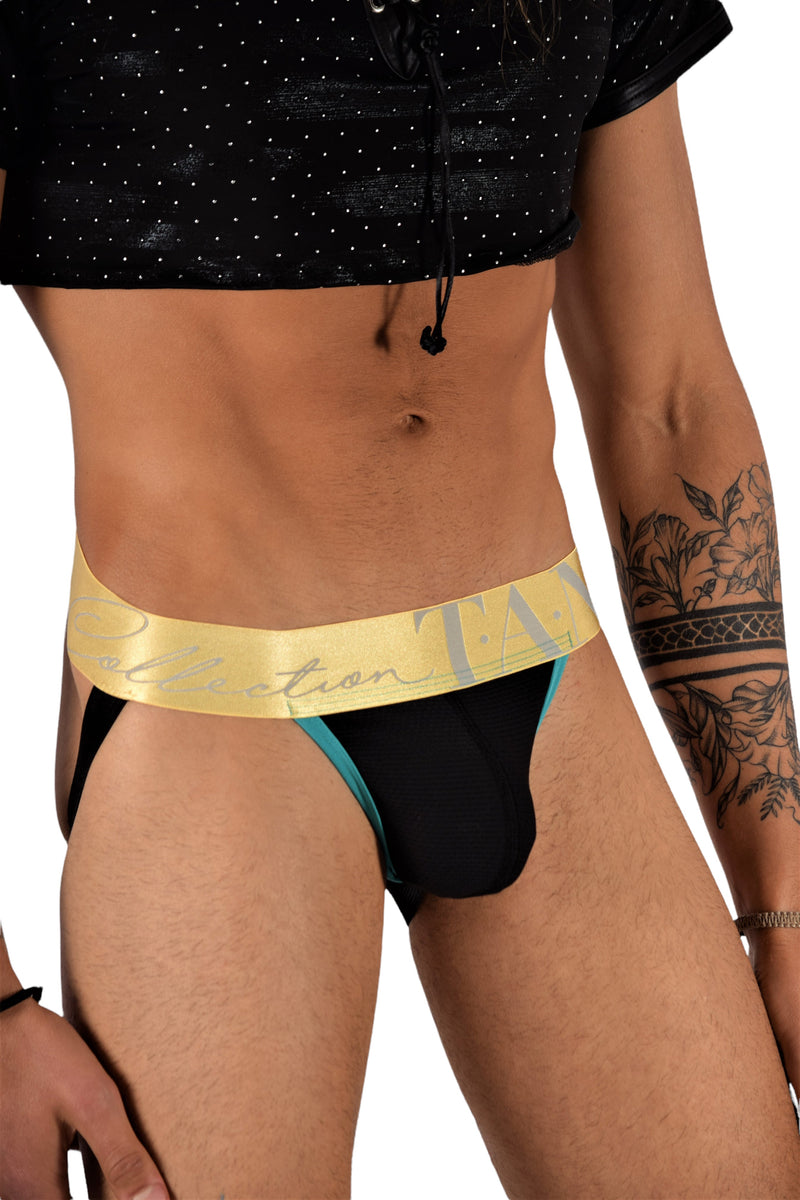 TANN MONTREAL Micro-Mesh Jock Lightweight  Rear Elastic Jockstrap Turquoise 5