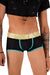 TANN MONTREAL Sexy Mesh  Show me off Trunk Black/Turquoise 4