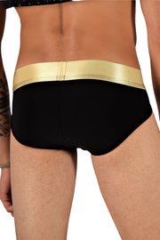 TANN MONTREAL Soft Brief With Flat Locked Contoured Pouch Black 5