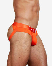 TEAMM8 Jock Spartacus Low-Rise Quick Dry Jockstrap Flame Orange 10